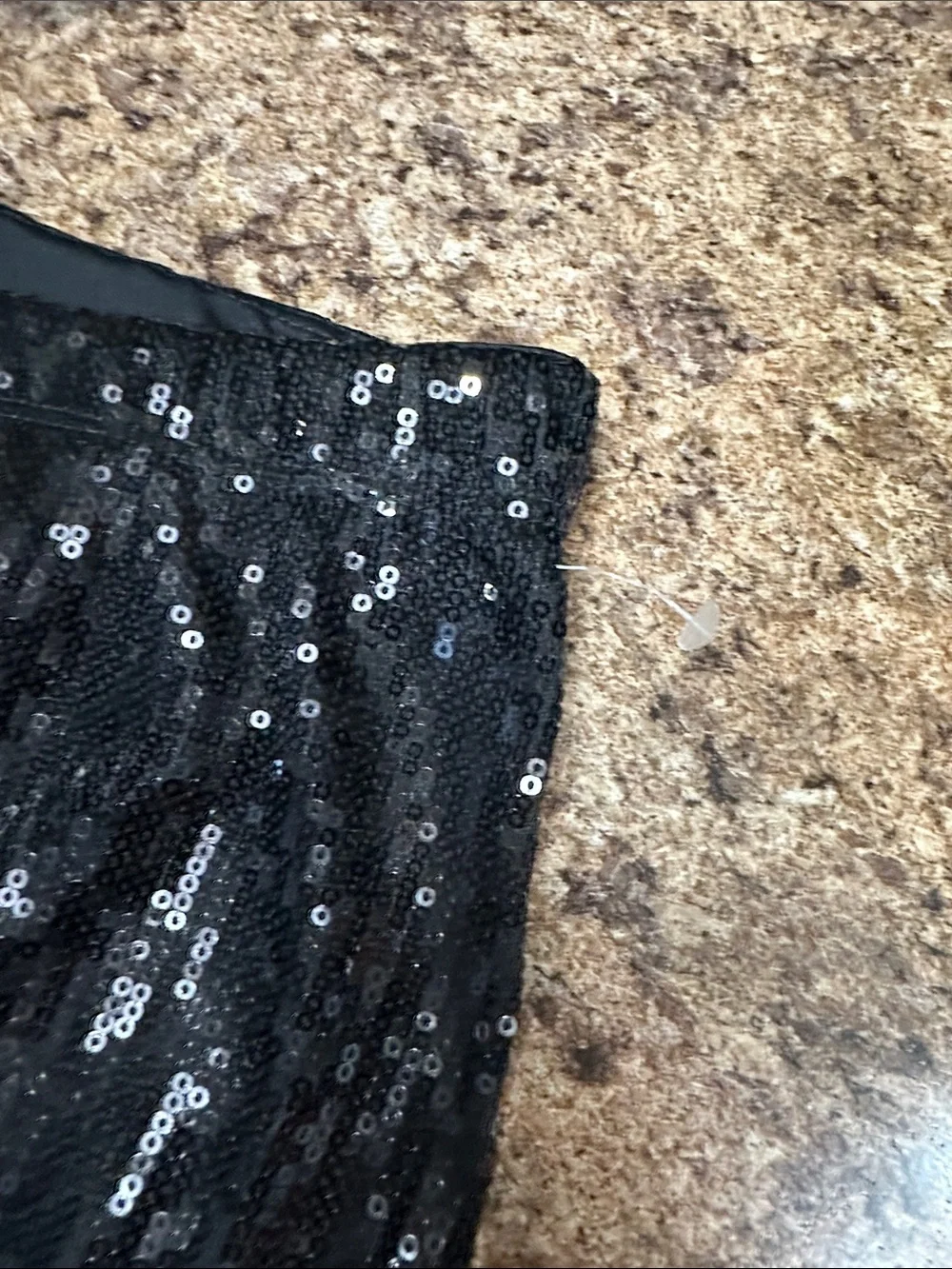 NEW Black Sequin Shorts Medium & Batgirl Sequin Mask